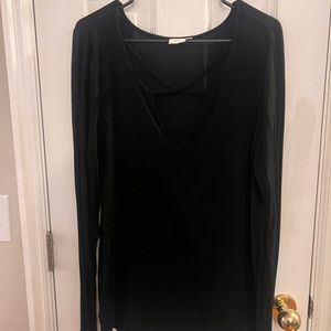 Womens white crow long sleeve blouse